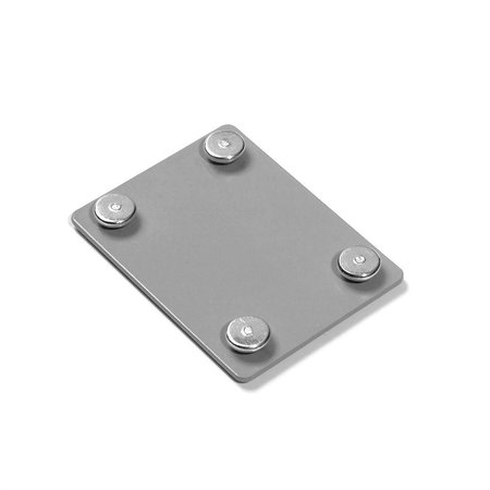 GLOBAL INDUSTRIAL Steel Tie Plate, Gray 502575GY